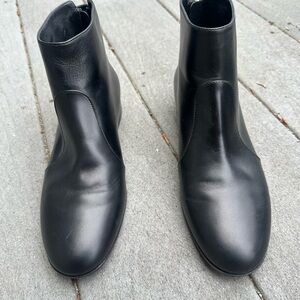Gianvito Rossi Black Leather Ankle Boots